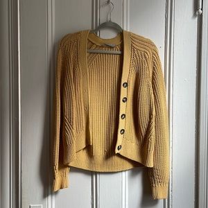 Everlane Knit Cardigan in Butter